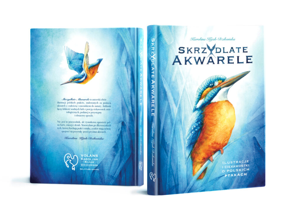 Książka "Skrzydlate Akwarele" z polskimi ptakami